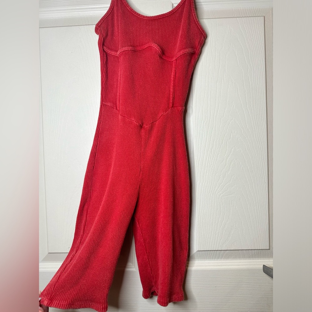 Red Corset Romper / Fashion Nova - Picture 2 of 6